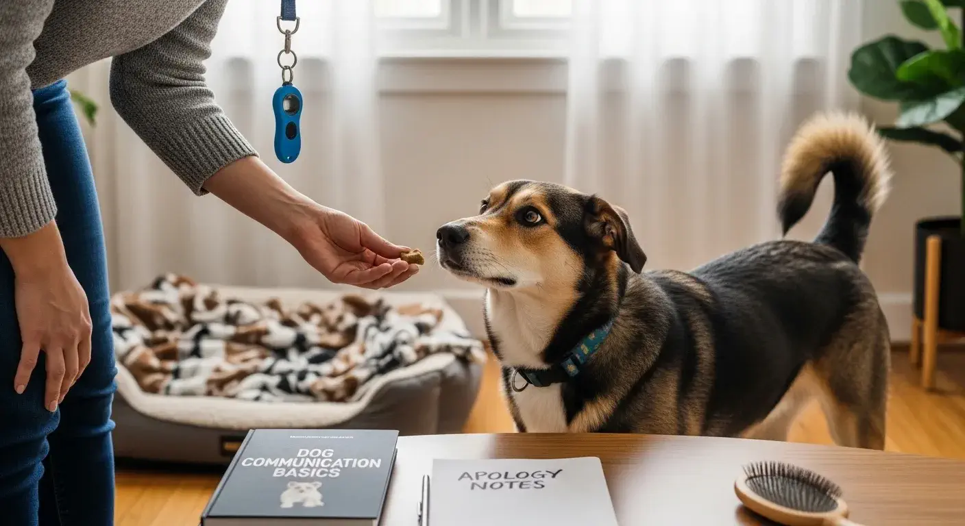 Read more about the article How to Apologize to a Dog: Tools & Tips Every Owner Needs