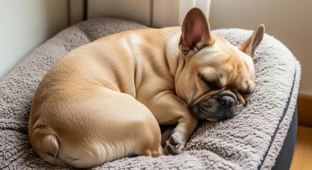 The Curled-Up Frenchie Ball
