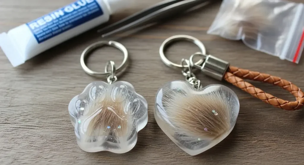 DIY Pet Fur Keychains