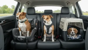 Read more about the article Dog Car Seat vs Crate vs Harness: Which is Safest for Your Pup?