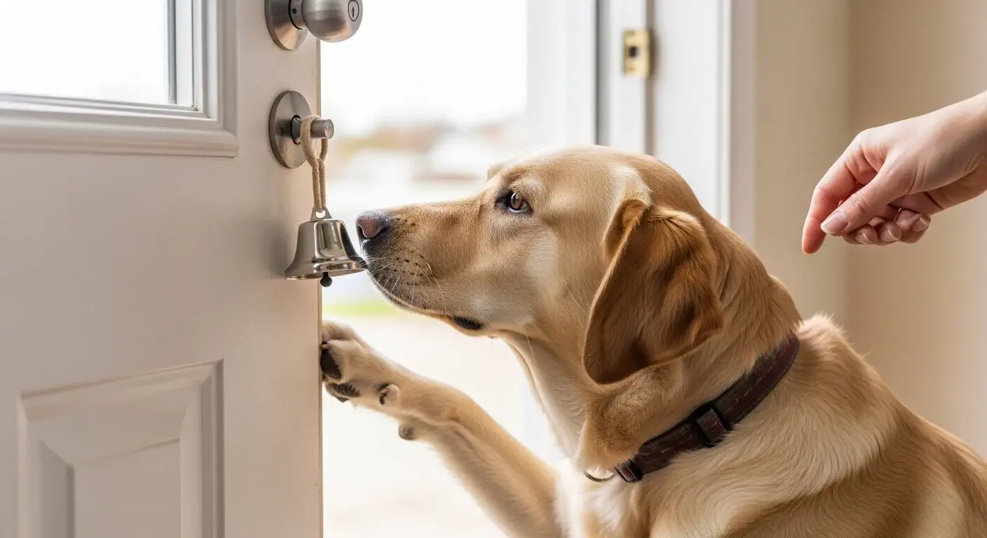 You are currently viewing How to Train Your Dog to Ring a Bell to Go Potty Outside