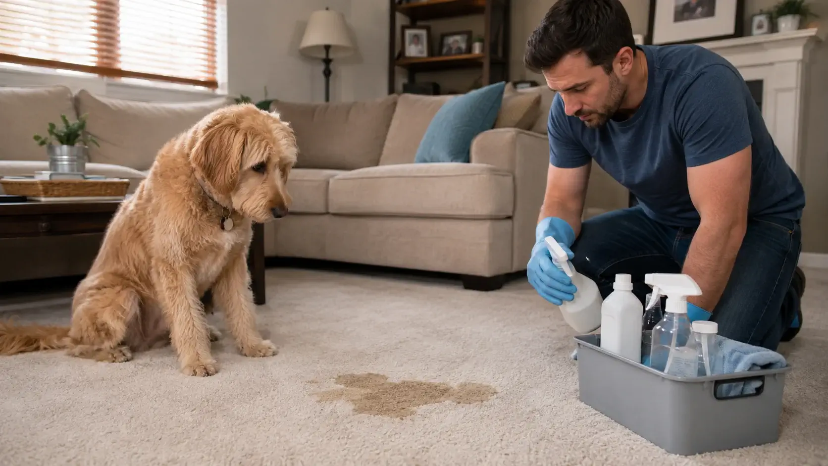 You are currently viewing How to Clean Dog Pee From Carpet and Remove the Smell